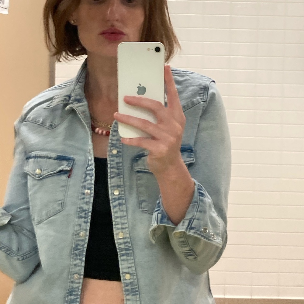 Levi’s Western Pearl Snap Denim Shirt